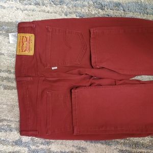 Burgandy Levi's 34/34